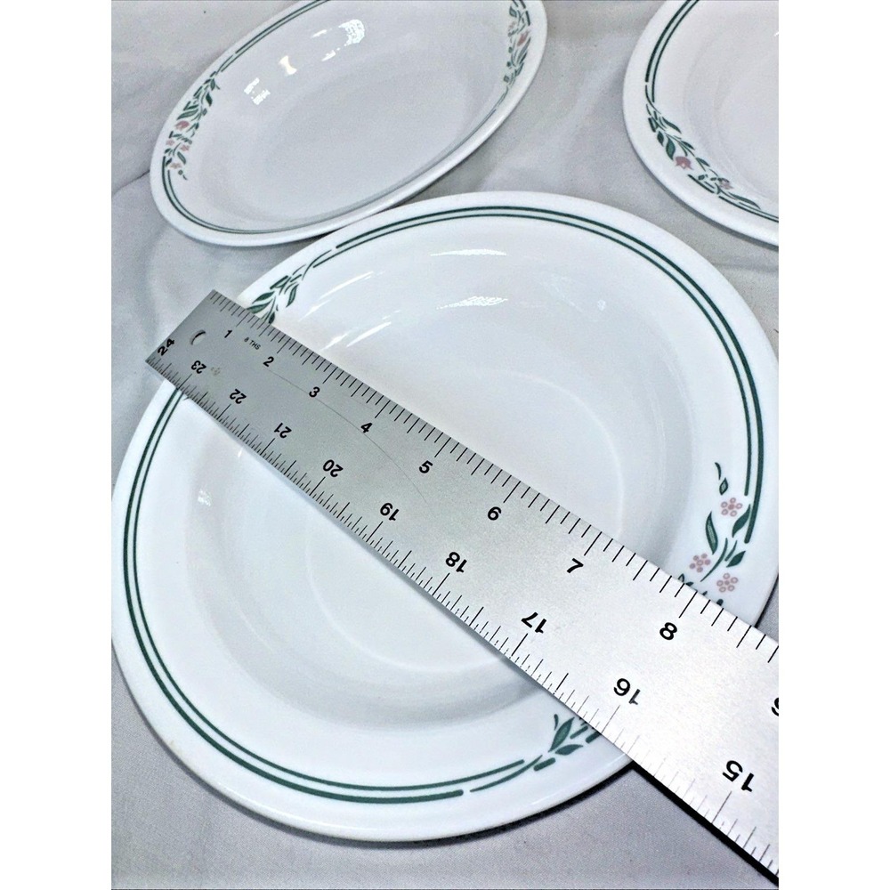 Vintage Set Of 4 Corelle Rosemarie Pattern Soup Bowls EVC - Picture 5 of 7
